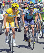 Schlagabtausch zwischen Armstrong und Contador