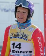 Maria Riesch gewinnt die Abfahrt in St. Moritz