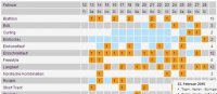 Der Zeitplan im Eishockey