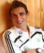Wolfsburg-Stürmer Mario Mandžukić im Porträt Wolfsburg-Stürmer Mario Mandžukić im Porträt