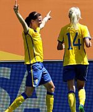 Lotta Schelin mit einer starken Leistung schelin dpa
