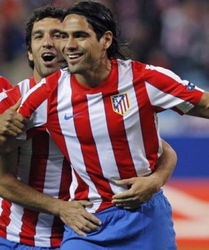 Falcao, wer sonst? Der Kolumbianer sorgte für das Atletico-Tor