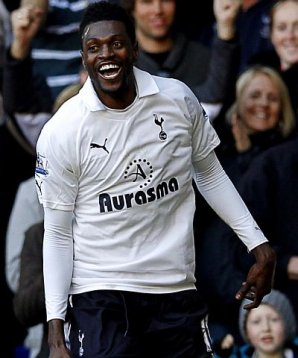 Emmanuel Adebayors Tor reichte nicht für Rang drei Emmanuel Adebayor, Tottenham