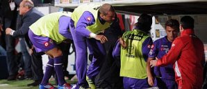 Adem Ljajic (re.) vom AC Florenz wurde von seinem Trainer Delio Rossi geschlagen Adem Ljajic AC Florenz Delio Rossi