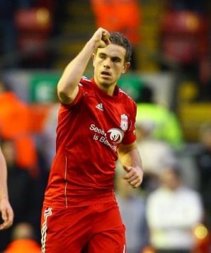 Jordan Henderson bejubelt sein 2:0 henderson,fussball,liverpool,chelsea,tor