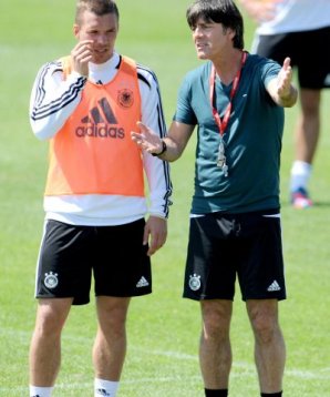 Lukas Podolski Lukas Podolski, EM 2012,Trainingslager,Jogi Löw