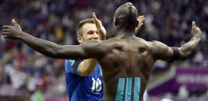 Mario Balotelli war mit zwei Toren der Matchwinner Balotelli, EM 2012, Italien