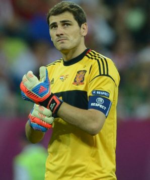 Iker Casillas spanien, kroatien, em 2012