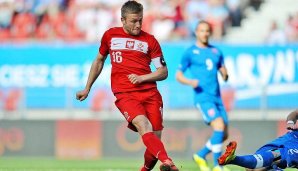 Jakub Blaszczykowski schoß das einzige Tor seiner Polen gegen Serbien Jakub Blaszczykowski