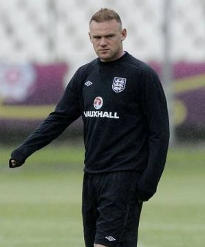 Wayne Rooney wird im nächsten Spiel für England auflaufen Wayne Rooney, England, EM 2012