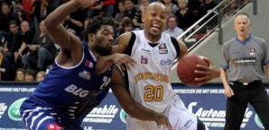 Alex Harris spielte im letzten Jahr noch gegen die Eisbären Alex Harris,Eisbären Bremerhaven,EnBW Ludwigsburg,Anthony Smith
