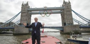 Boris Johnson ist zufrieden Boris Johnson, Olympia, London, Bürgermeister