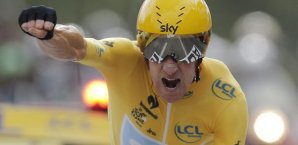 Bradley Wiggins ist der Toursieg wohl nicht mehr zu nehmen Bradley Wiggins,Tour de France,Gelbes Trikot,Sky