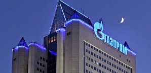 Der Gazprom-Firmensitz in Moskau Gazprom,Champions League,Sponsor
