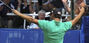 Scott Piercy jubelt über seine Führung Golf,Piercy,Canadian Open