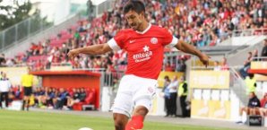 Malik Fathi im Testspiel der Mainzer gegen den FSV Frankfurt Malik Fathi,FSV,Mainz,frankfurt,testspiel