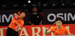 Das Damendoppel Wang Xiaoli und Yu Yang agierte sehr lustlos Olympia, Badminton, Damendoppel,Wang Xiaoli, Yu Yang
