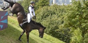 Ingrid Klimke führt nach dem Geländeritt Olympia, Vielseitigkeit, Klimke