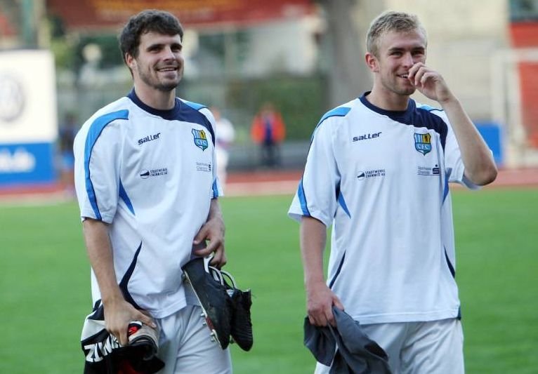 Philip Unversucht und Benjamin Boltze spielten gemeinsam beim Chemnitzer FC