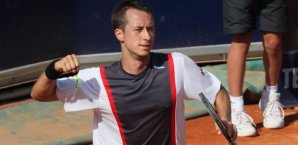 Philipp Kohlschreiber spielt erst im Finale von Kitzbühel, dann geht es nach London Philipp Kohlschreiber,Kitzbühel,Halbfinale,Volandri,Jubel