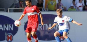 Vedad Ibisevic traf zum 2:1 beim Testspiel des VfB Stuttgart gegen Heidenheim Vedad Ibisevic,Bundesliga,Testspiel,Stuttgart