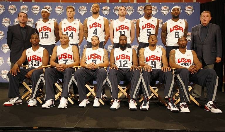 Das Mannschaftsfoto des Dream Teams