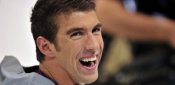 Michael Phelps lacht herzlich