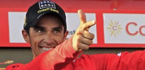 Alberto Contador vom Saxo Bank Team konnte zum zweiten Mal bei der Vuelta triumphieren. Alberto Contador,Saxo Bank,Radsport