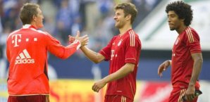 Rein oder raus? Bastian Schweinsteiger und Thomas Müller. bastian,schweinsteiger,thomas,müller,bayern,münchen