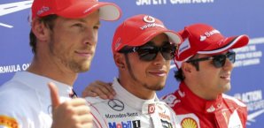 Felipe Massa (re.), wird im nächsten Jahr nicht mehr bei Ferrari fahren. Ferrari,Formel 1,Felipe Massa