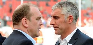 Jörg Schmadtke soll den Vertrag von Hannover-Trainer Mirko Slomka verlängern Jörg Schmadtke, Mirko Slomka, Hannover 96