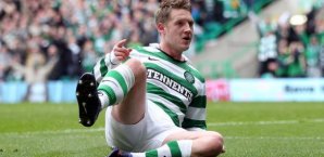 Kris Commons traf zum 1:0 für Celtic Kris Commons,Celtic Glasgow,Schottland