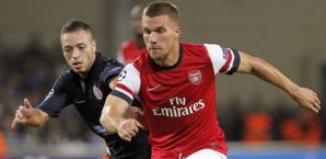 Für Lukas Podolski läuft es beim FC Arsenal glänzend Lukas Podolski, FC Arsenal