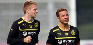 Dürfen Marco Reus und Mario Götze beim BVB gemeinsam ran? Marcos Reus, Mario Götze, BVB