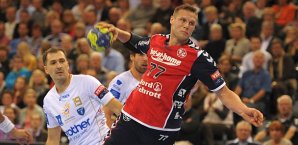 Michael Knudsen setzt zum Wurf an Michael Knudsen, SG Flensburg-Handewitt