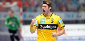 Uwe Gensheimer war bester Werfer seines Teams. Rhein-Neckar Löwen,TV Großwallstadt,Handball,Uwe Gensheimer