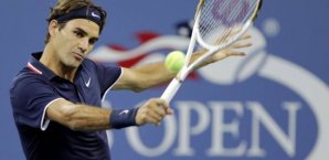 Roger Federer gewann sein Einzel klar Roger Federer,Tennis,US Open,Schweiz