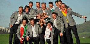 Europa gewann 2010 in Wales den Ryder Cup Ryder Cup, Golf, 2010, Team Europa
