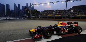 Sebastian Vettel muss um den Sieg in Singapur bangen Sebastian Vettel, Red Bull, Singapur