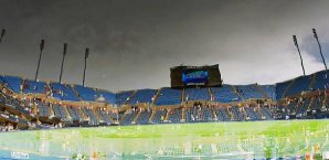 Das Wetter sorgt bei den US Open für Verzögerungen US Open