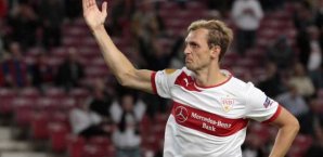 Georg Niedermeier feiert das 2:2 gegen Bukarest VfB Stuttgart, Georg Niedermeier