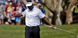 Vijay Singhs Putts fallen wieder Vijay Singh, Golf