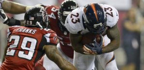 Willis McGahee (Nr. 23) lief gleich zweimal in die Endzone Willis,mc,gahee,denver,broncos,nfl,atlanta,falcons