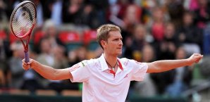 Florian Mayer freut sich über einen Sieg ATP, Shanghai, Haas, Federer