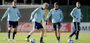 Mario Götze (2. v. re.) wird auflaufen können mario,götze,bvb,wm,2014,qualifikation,deutschland,dfb