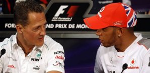Michael Schumacher und sein Mercedes-Nachfolger Lewis Hamilton Michael Schumacher, Lewis Hamilton