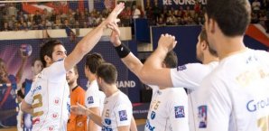 Nikola Karabatic (li.) und der Rest der Montpellier-Spieler wurden vernommen Nikola,Karabatic,Montpellier,Wetten