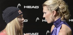 Alte Freundinnen und Rivalinnen: Lindsey Vonn (li.) und Maria Höfl-Riesch Ski alpin, Maria Höfl-Riesch, Lindsey Vonn