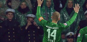 Aaron Hunt traf doppelt und war der Mann des Abends Hunt,Bremen,Mainz