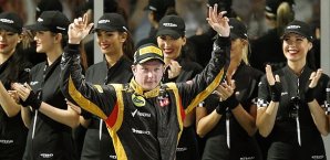 Kimi Räikkönen feierte im Lotus seinen ersten Saisonsieg Kimi Räikkönen, Formel 1, Lotus